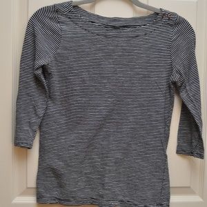 Boatneck Striped Tee